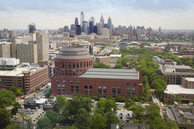 The Wharton School is right in the heart of the University of Pennsylvania, in Philadelphia
