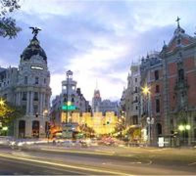 Madrid in the evening