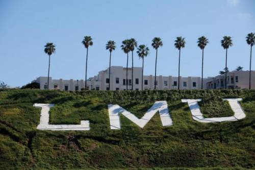LMU is on a bluff overlooking Santa Monica Bay.