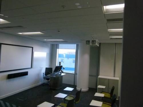 Teaching room used by Salford MBA students at MediaCityUK campus