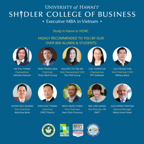 Exceptional business network of over 800 alumni & students studying in both Hanoi and HCMC, Vietnam.